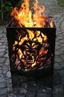 SvenskaV Feuerkorb Löwe XXL