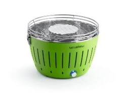 LotusGrill Classic - Holzkohle Tischgrill - Limettengrün Inkl. Tasche