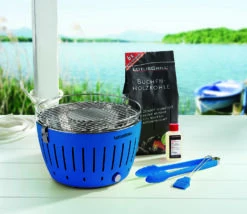 LotusGrill Classic - Holzkohle Tischgrill - Tiefblau Inkl. Tasche 6 LotusGrill Classic - Holzkohle Tischgrill - Tiefblau Inkl. Tasche -Angebote Grillgarten Store LotusGrill Classic Balkongrill Tischgrill Tiefblau 340