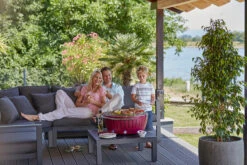 LotusGrill XXL - Holzkohle Grillstation - Feuerrot -Angebote Grillgarten Store LotusGrill XXL Feuerrot ohne Wagen Tischgrill