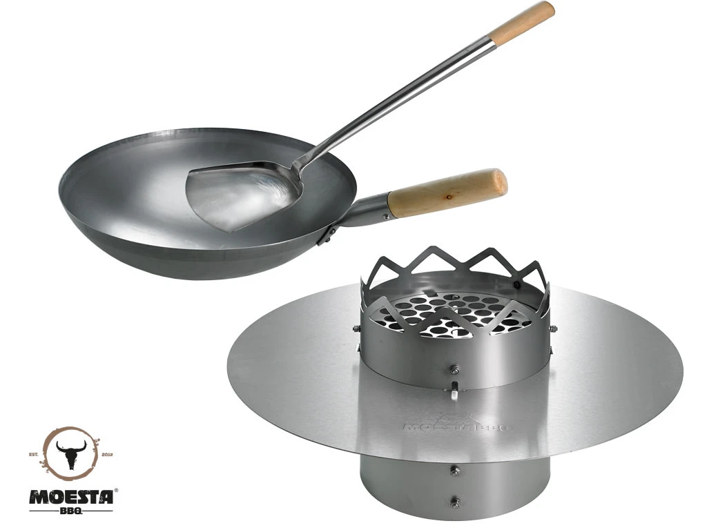 Moesta WOK'N BBQ Komplettpaket - Für Kugelgrill (50cm) 1 Moesta WOK'N BBQ Komplettpaket - Für Kugelgrill (50cm)
