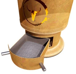 Moesta Bandit FirePlace 57 Cm Durchmesser - Inkl. Asado Grill Aufsatz Und Ablagebretter Bambus 14 Moesta Bandit FirePlace 57 Cm Durchmesser - Inkl. Asado Grill Aufsatz Und Ablagebretter Bambus -Angebote Grillgarten Store Moesta Bandit Feuertonne Aschschublade Detail