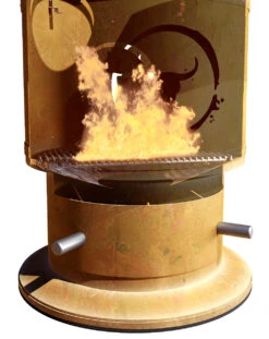 Moesta Bandit FirePlace 57 Cm Durchmesser - Inkl. BBQ Disk (Ø 75 Cm) Und Ablagebretter Bambus -Angebote Grillgarten Store Moesta Bandit Feuertonne Funktionsweise 2