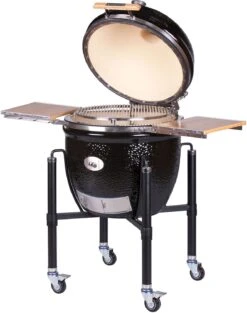 Monolith Grill LeCHEF BBQ GURU - PRO-Serie 2.0 Schwarz - MIT Gestell Und Seitentischen - Inkl. DynaQ Controller Set -Angebote Grillgarten Store Monolith Keramik Grill BBQ Guru Le Chef PRO Serie 2 0 129030 4 1688034464