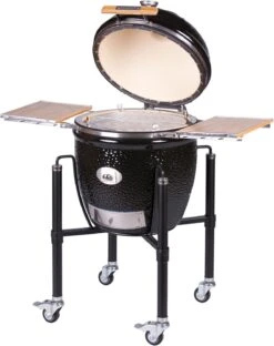 Monolith Grill CLASSIC BBQ GURU - PRO-Serie 2.0 Schwarz - MIT Gestell Und Seitentischen - Inkl. DynaQ Controller Set -Angebote Grillgarten Store Monolith Keramik Grill Classic PRO Serie 2 0 129001 black 6 3