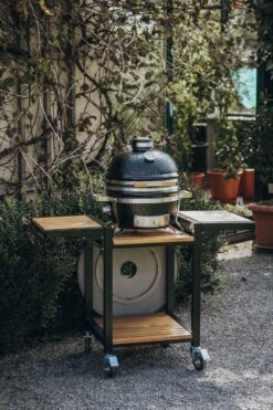 Monolith Trolley Inkl. Seitentische - ICON / Junior -Angebote Grillgarten Store Monolith Trolley Icon Feuerplattenhalterung