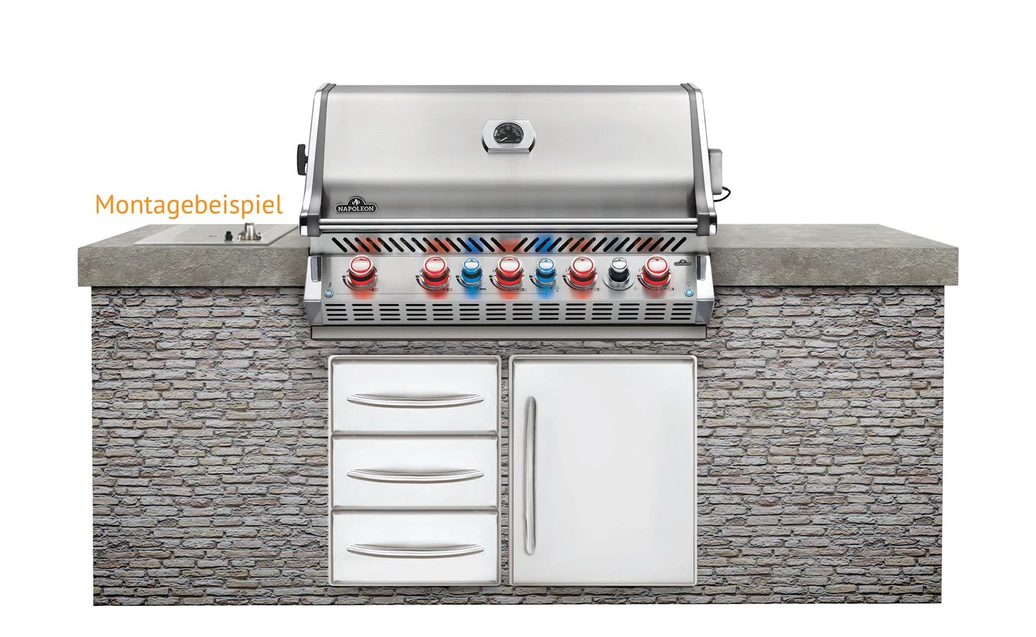 Napoleon Prestige Pro 665-3 Edelstahl Einbaugrill Gas - Inkl. Drehspieß - Modell 2023 10 Napoleon Prestige Pro 665-3 Edelstahl Einbaugrill Gas - Inkl. Drehspieß - Modell 2023 – Bild 10