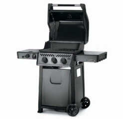 Napoleon Freestyle 365 Gasgrill, Graphit - Mit Sizzle Zone - Modell 2023 - X-DEAL Inkl. Abdeckhaube Und Gussplatte -Angebote Grillgarten Store Napoleon Gasgrill Freestyle 365 Side Deckel offen 1