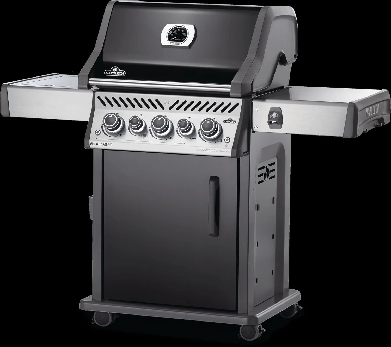 Napoleon Rogue SE 425 Gasgrill, Schwarz Mit Gussrosten, Sizzle Zone Und Heckbrenner - Hero Modell 2023 Inkl. Drehspieß 2 Napoleon Rogue SE 425 Gasgrill, Schwarz Mit Gussrosten, Sizzle Zone Und Heckbrenner - Hero Modell 2023 Inkl. Drehspieß – Bild 2