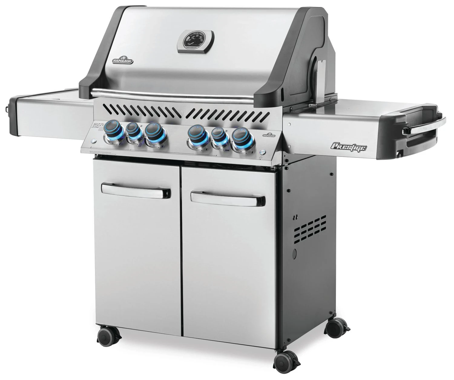 Napoleon Prestige 500 Edelstahl Gasgrill - Mit Safety Glow - X-DEAL Inkl. Grillthermometer, Schneidebrett Und Windschild Für SIZZLE ZONE 2 Napoleon Prestige 500 Edelstahl Gasgrill - Mit Safety Glow - X-DEAL Inkl. Grillthermometer, Schneidebrett Und Windschild Für SIZZLE ZONE – Bild 2