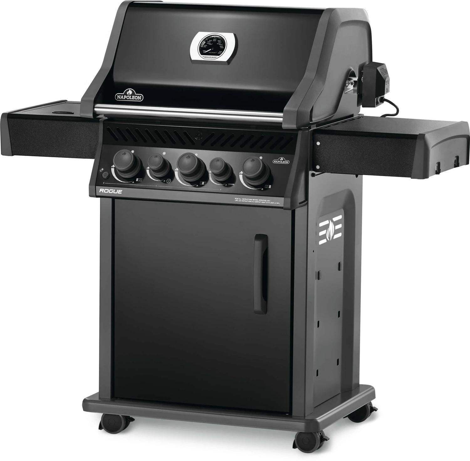 Napoleon Rogue 425 Gasgrill - All Black - Mit Seitenbrenner - Hero Modell 2023 Mit Heckbrenner Inkl. Drehspieß, Abdeckhaube Und Grillplatte 4 Napoleon Rogue 425 Gasgrill - All Black - Mit Seitenbrenner - Hero Modell 2023 Mit Heckbrenner Inkl. Drehspieß, Abdeckhaube Und Grillplatte – Bild 4