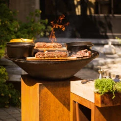 OFYR Grill Feuerplatte Classic Corten 85 10 OFYR Grill Feuerplatte Classic Corten 85 -Angebote Grillgarten Store OFYR Feuerplatte Corten 85 Anwendung