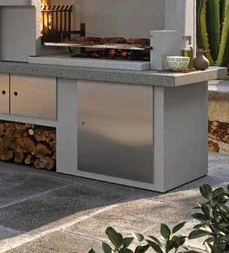 Palazzetti Gartenküche: Metalltür, 60 Cm X 50 Cm, Edelstahl 1 Palazzetti Gartenküche: Metalltür, 60 Cm X 50 Cm, Edelstahl