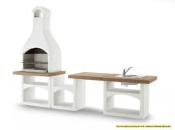 Palazzetti Outdoor Küche: Modul Grillkamin Brioni Inkl. Montagematerial -Angebote Grillgarten Store Palazzetti Grillkamin Brioni Outdoor Kueche Kombi 1