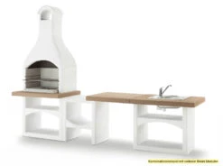 Palazzetti Outdoor Küche: Modul Grillkamin Brioni Inkl. Montagematerial -Angebote Grillgarten Store Palazzetti Grillkamin Brioni Outdoor Kueche Kombi 2