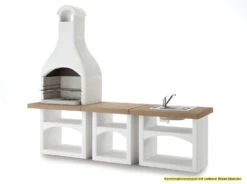 Palazzetti Outdoor Küche: Modul Grillkamin Brioni Inkl. Montagematerial -Angebote Grillgarten Store Palazzetti Grillkamin Brioni Outdoor Kueche Kombi
