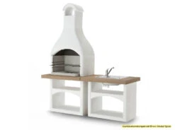 Palazzetti Outdoor Küche: Modul Grillkamin Brioni Inkl. Montagematerial -Angebote Grillgarten Store Palazzetti Grillkamin Brioni Outdoor Kueche Kombi 3