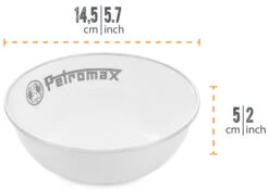 Petromax Emaille Schalen / 600 Ml / Weiß, 2 Stück