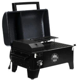 Pit Boss Pelletgrill Navigator 150 -Angebote Grillgarten Store Pit Boss Pelletgrill Navigator 150 10805 Deckel offen Hopper