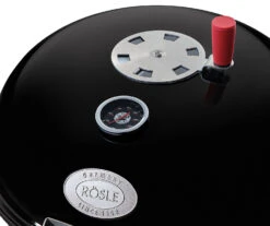 Rösle Holzkohlegrill Kugelgrill No.1 F50 Sport - FC Bayern Edition -Angebote Grillgarten Store Roesle Holzkohle Kugelgrill Sport F50 FC Bayern Detail Deckel