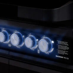Rösle Gasgrill Magnum PRO G4-S Inkl. Abdeckhaube - Modell 2023 -Angebote Grillgarten Store Roesle Magnum Pro G4 S Drehregler beleuchtet