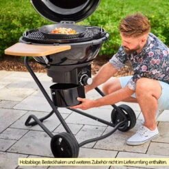 Rösle Holzkohlegrill Kugelgrill No.1 F60 Air Nero Jubiläumsmodell -Angebote Grillgarten Store Roesle No1 Holzkohle Kugelgrill AIR F60 Nero Ascheschale