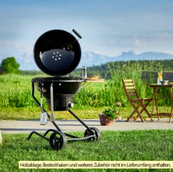 Rösle Holzkohlegrill Kugelgrill No.1 F60 Air Nero Jubiläumsmodell -Angebote Grillgarten Store Roesle No1 Holzkohle Kugelgrill AIR F60 Nero Lifestyle