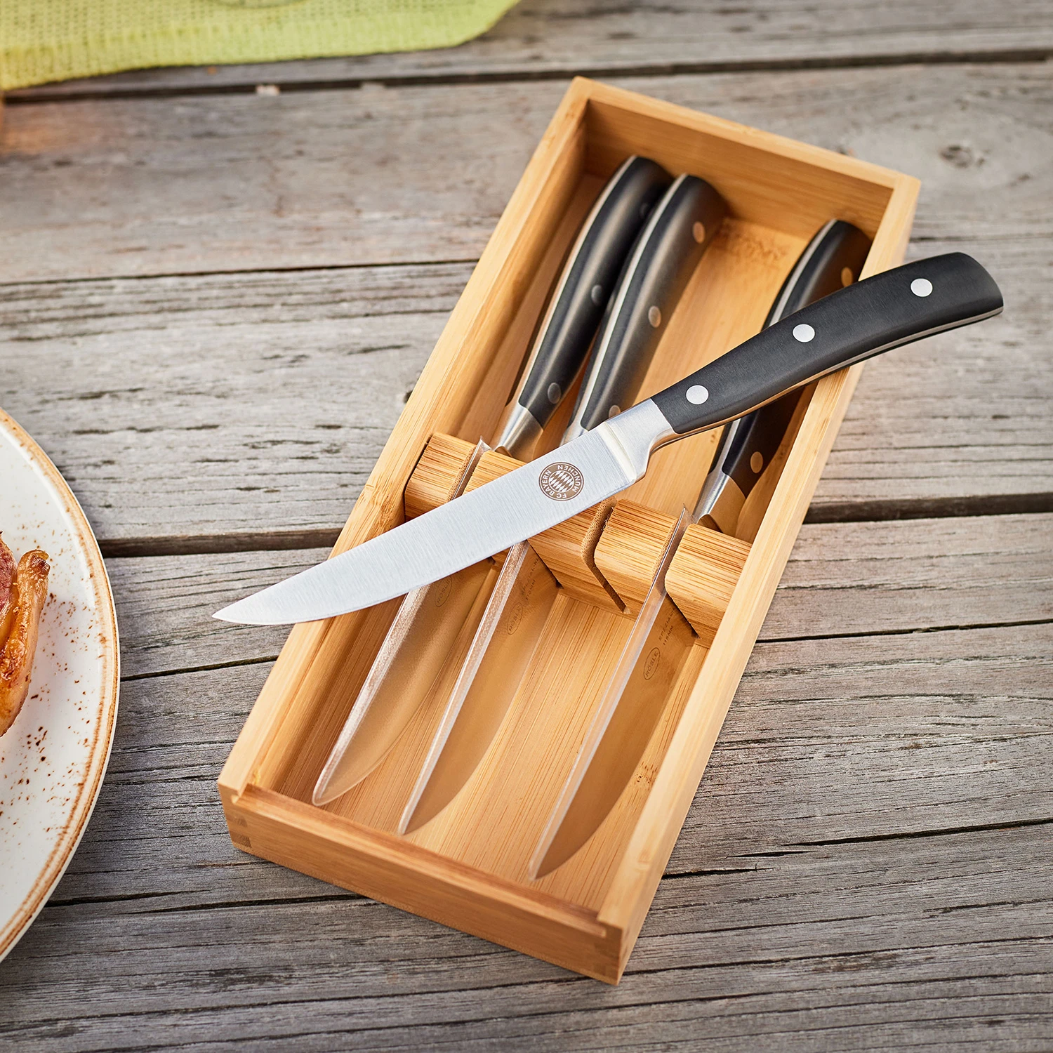 Rösle Steakmesser 4er Set - FC Bayern Edition 3 Rösle Steakmesser 4er Set - FC Bayern Edition – Bild 3