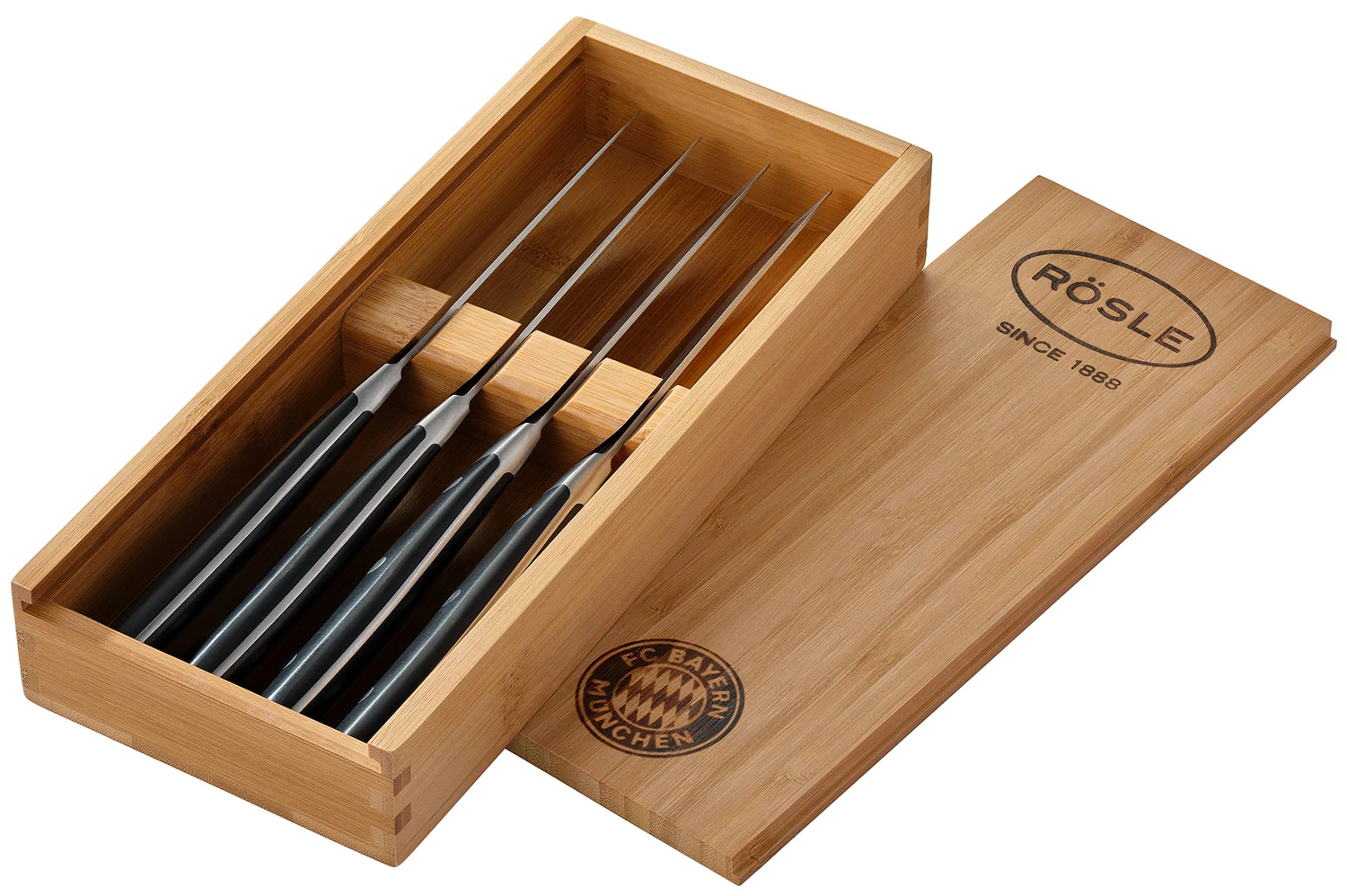 Rösle Steakmesser 4er Set - FC Bayern Edition 2 Rösle Steakmesser 4er Set - FC Bayern Edition – Bild 2