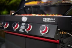 Rösle Videro G4-S VARIO+ Schwarz Gasgrill - FC Bayern Edition -Angebote Grillgarten Store Roesle Videro FC Bayern Edition Bedienblende G4 S