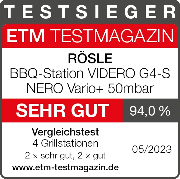 Rösle Gasgrill Videro G4-S Vario+ Nero Schwarz - Modell 2023 - X-DEAL Inkl. Abdeckhaube Und Grillplatte 3 Rösle Gasgrill Videro G4-S Vario+ Nero Schwarz - Modell 2023 - X-DEAL Inkl. Abdeckhaube Und Grillplatte – Bild 3