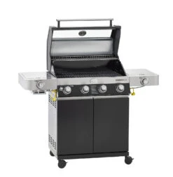 Rösle Gasgrill Videro G4-S VARIO+ Schwarz - Modell 2023 - X-DEAL Inkl. Abdeckhaube, Grillplatte Und Drehspieß -Angebote Grillgarten Store Roesle Videro G4 S Vario 25524 Modell 2021 2