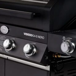 Rösle Gasgrill Videro G4-S Vario+ Nero Matt-schwarz - Modell 2023 -Angebote Grillgarten Store Roesle Videro G4 S Vario NERO matt schwarz Drehregler 1