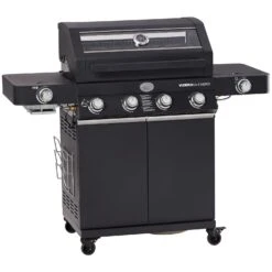 Rösle Gasgrill Videro G4-S Vario+ Nero Schwarz - Modell 2023 - X-DEAL Inkl. Abdeckhaube Und Grillplatte