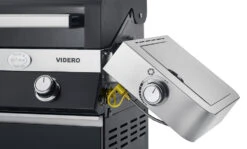 Rösle Gasgrill Videro G3-S VARIO+ Schwarz - Modell 2023 - X-DEAL Inkl. Abdeckhaube, Grillplatte Und Drehspieß -Angebote Grillgarten Store Roesle Videro schwarz klappbare Seitenteile Seitenkocher 5