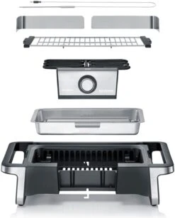 Severin Elektro Tischgrill SENOA Boost - Boost Zone 500°C - 3.000 W -Angebote Grillgarten Store Severin Senoa boost s PG8113 explosion