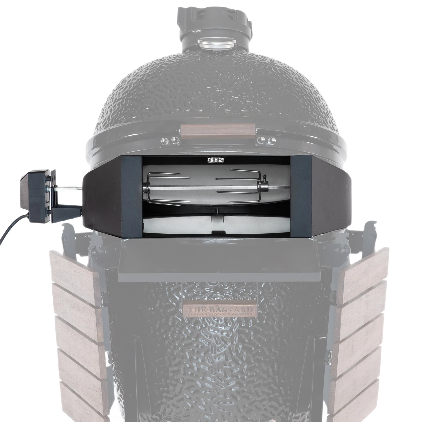 The Bastard Rotisserie & Pizza Set Large Inkl. Drehspieß Und Pizzastein 1 The Bastard Rotisserie & Pizza Set Large Inkl. Drehspieß Und Pizzastein