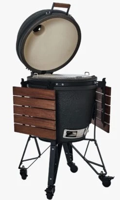 The Bastard Keramikgrill Urban Large - Complete - Schwarz Matt - Modell 2023 18 The Bastard Keramikgrill Urban Large - Complete - Schwarz Matt - Modell 2023 -Angebote Grillgarten Store The Bastard Urban Large Keramikgrill BU201 Deckel offen