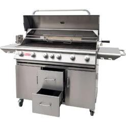 BULL Diablo - Gasgrill Mit Infrarot Backburner Und Rotisserie -Angebote Grillgarten Store bull diablo gasgrill seitlich deckel 62648CE