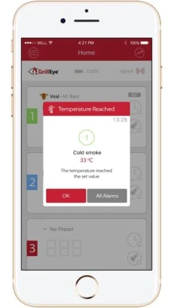 GrillEye Smart Bluetooth Grillthermometer (Grill Eye) 28 GrillEye Smart Bluetooth Grillthermometer (Grill Eye) -Angebote Grillgarten Store grilleye app alarm temperatur