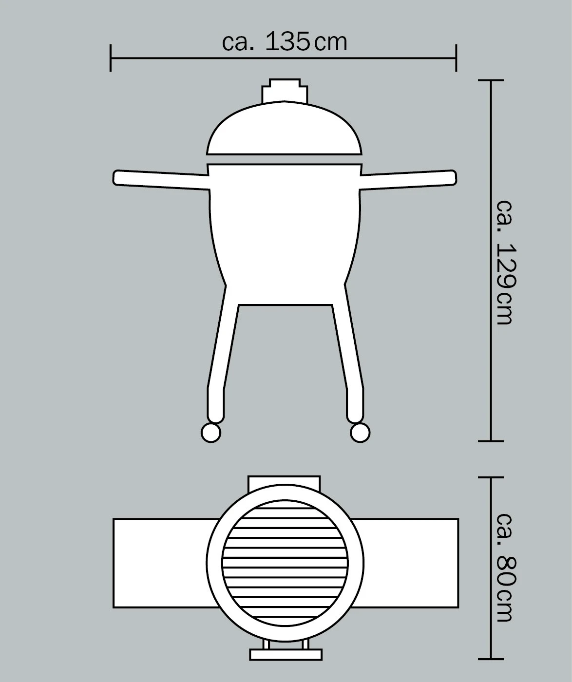 Monolith Grill LeChef Red Mit Gestell Und Seitentischen MG23R - Set - Auslaufmodell 18 Monolith Grill LeChef Red Mit Gestell Und Seitentischen MG23R - Set - Auslaufmodell – Bild 18