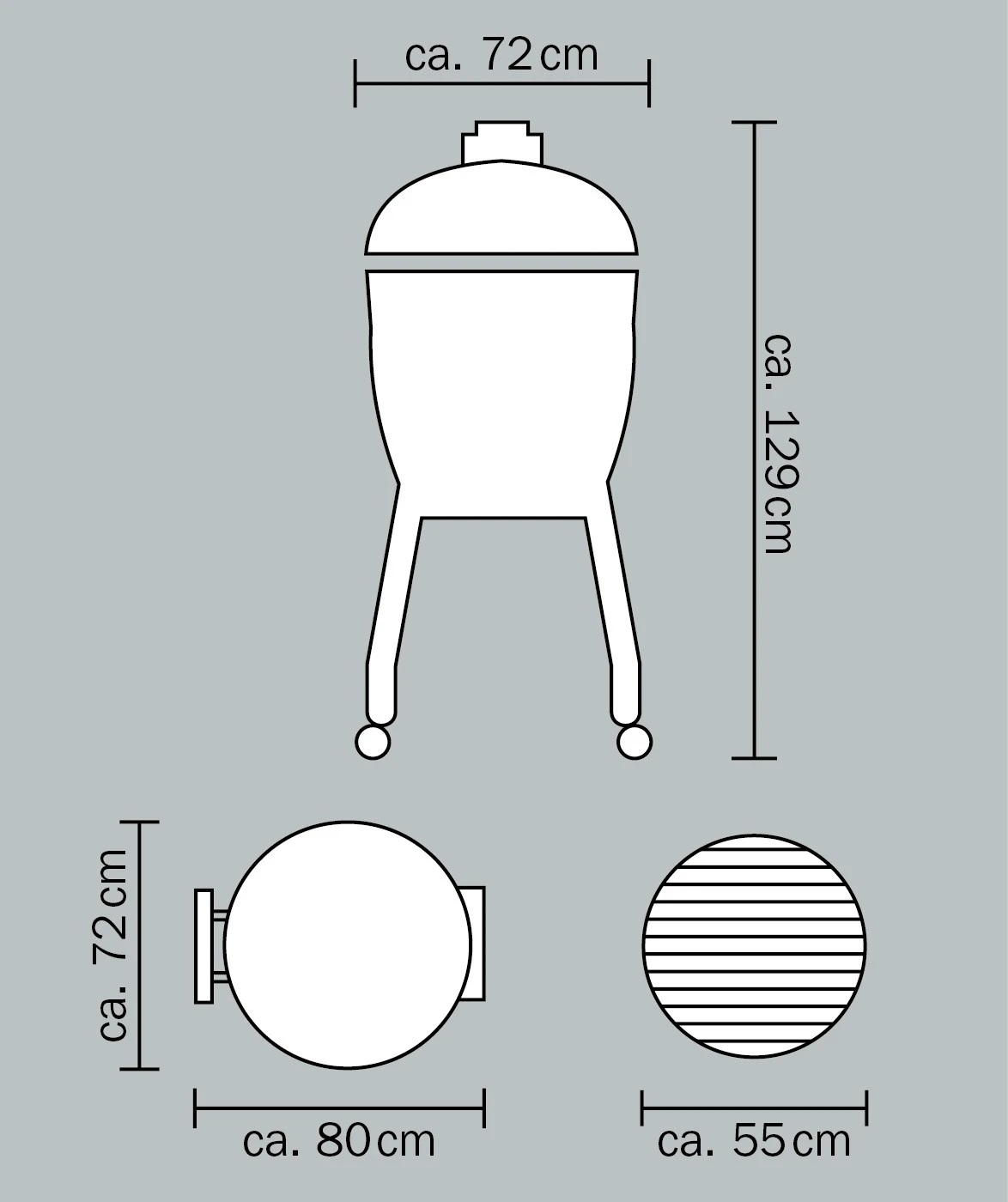 Monolith Grill LeChef Red Mit Gestell Und Seitentischen MG23R - Set - Auslaufmodell 17 Monolith Grill LeChef Red Mit Gestell Und Seitentischen MG23R - Set - Auslaufmodell – Bild 17