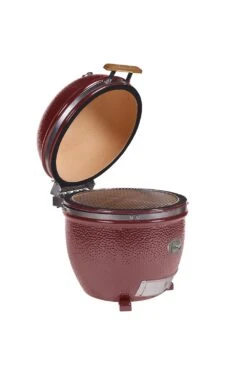 Monolith Grill LeChef Red Ohne Gestell Und Seitentische MG23RNC - Set -Angebote Grillgarten Store monolith lechef seitlich offen 201031 red