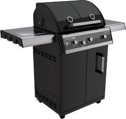 Outdoorchef Dualchef 325 G Gasgrill Mit Seitenkocher + BLAZING ZONE Infrarotbrenner + DGS Gusseisen Grillrost 2 Stk. + DGS Gemüse Grillrost 2 Stk. -Angebote Grillgarten Store outdoorchef dualchef 325 g seitlich 18 700 02 2