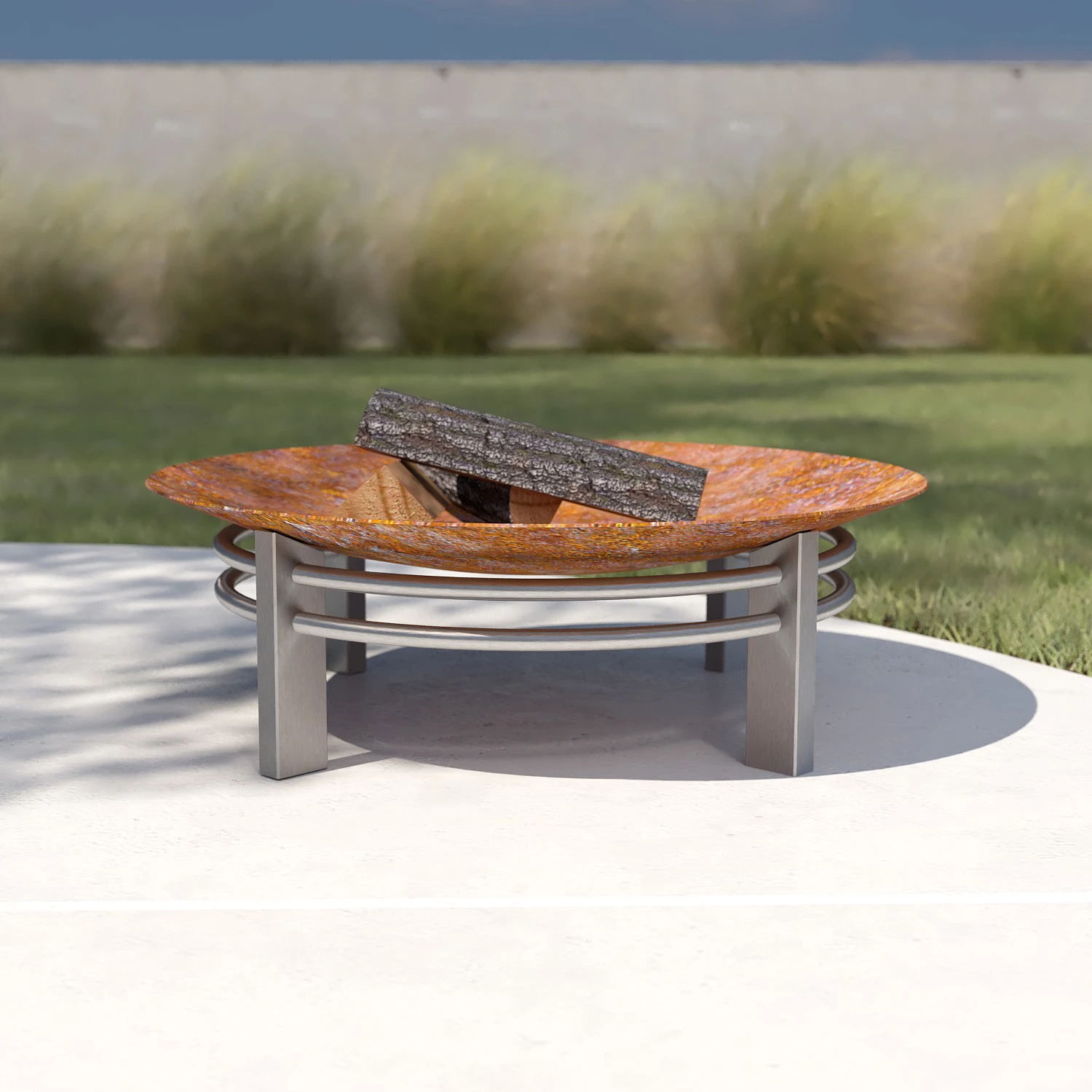 SvenskaV Design Feuerschale Nova Super XXL - Ø 80 Cm - Rohstahl 1 SvenskaV Design Feuerschale Nova Super XXL - Ø 80 Cm - Rohstahl